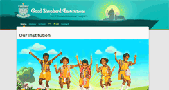 Desktop Screenshot of goodshepherdinstitutions.com